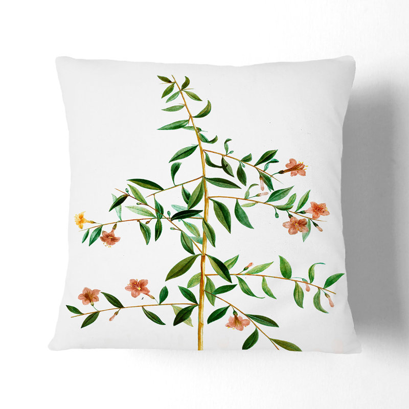 Floral Square Throw Cushion, 55cm H x 55cm W x 20cm D