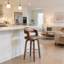 Swivel Upholstered Counter Stool