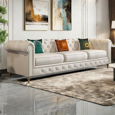 American-style light luxury straight-row sofa