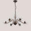 Lustre en cristal de style rétro américain en bronze de 27 pouces, convenant à la salle à manger et au salon