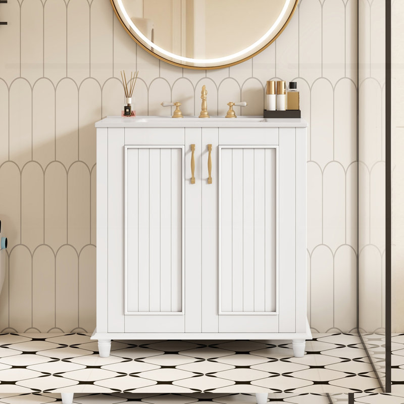 Meuble-lavabo 30 po avec lavabo en céramique