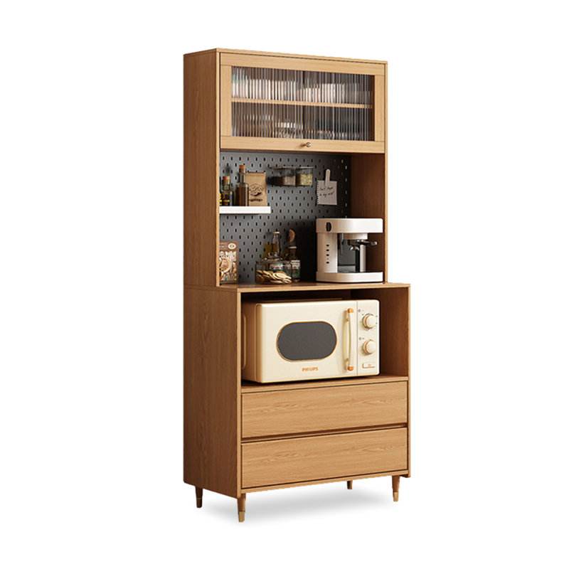 Armoire de rangement multifonctionnelle en bois massif