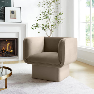 Fauteuil d'appoint en velours Tate Performance