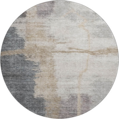 Premium Machine Washable Prisco Gray Rug