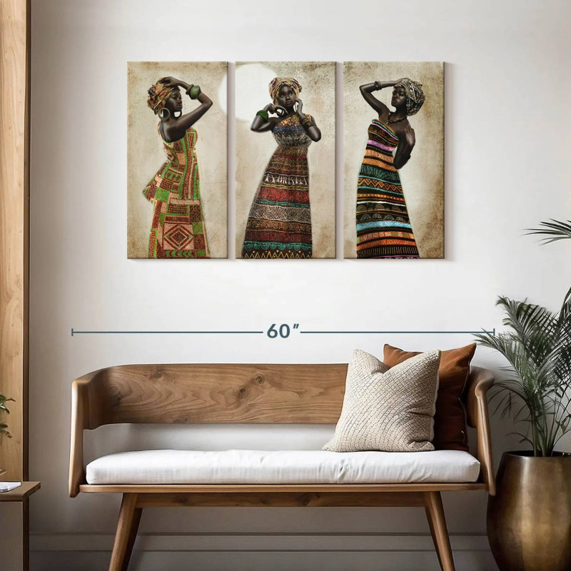 Leisha African Elegance, 28" H x 45" W