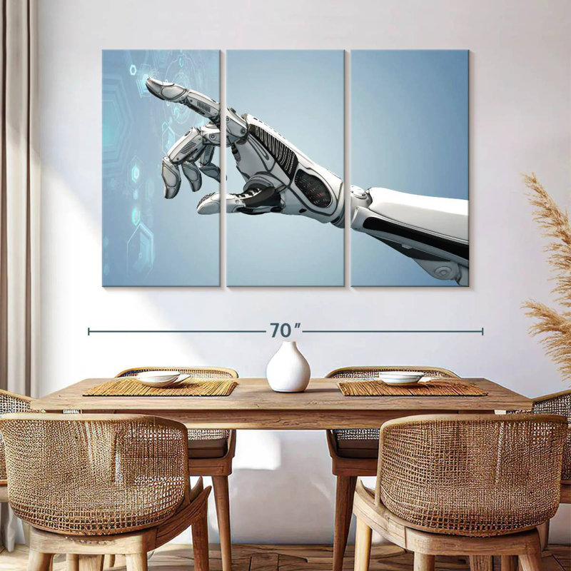 Kelan Futuristic Robot Arm, 42" H x 65" W