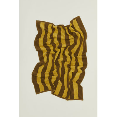 Serviette de bain éponge simple rayée