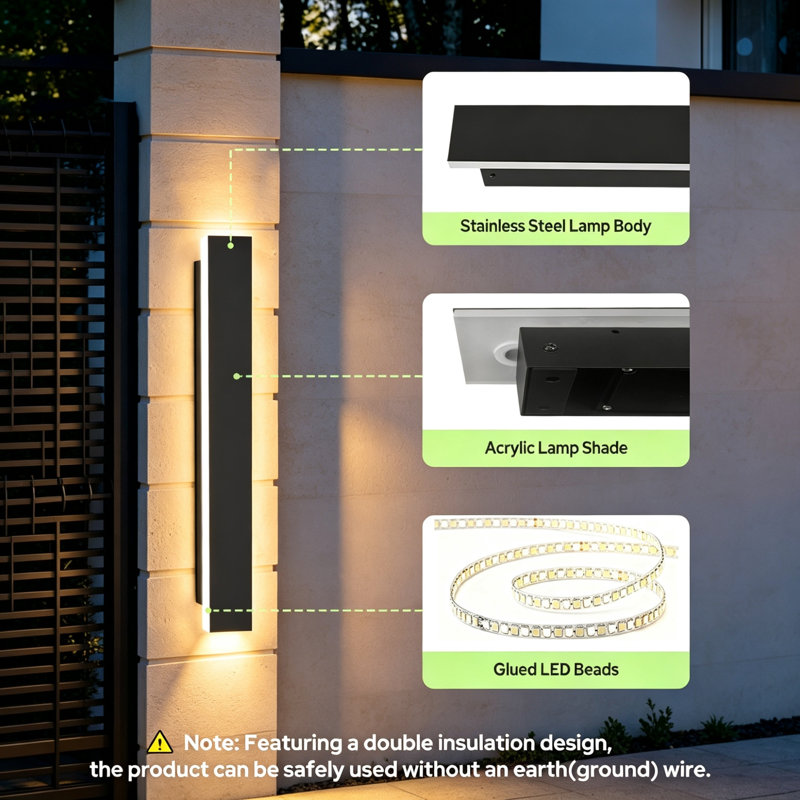 Black Outdoor Sconce