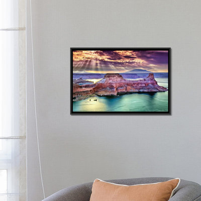 «Lake Canyon View II», reproduction de photo sur toile tendue