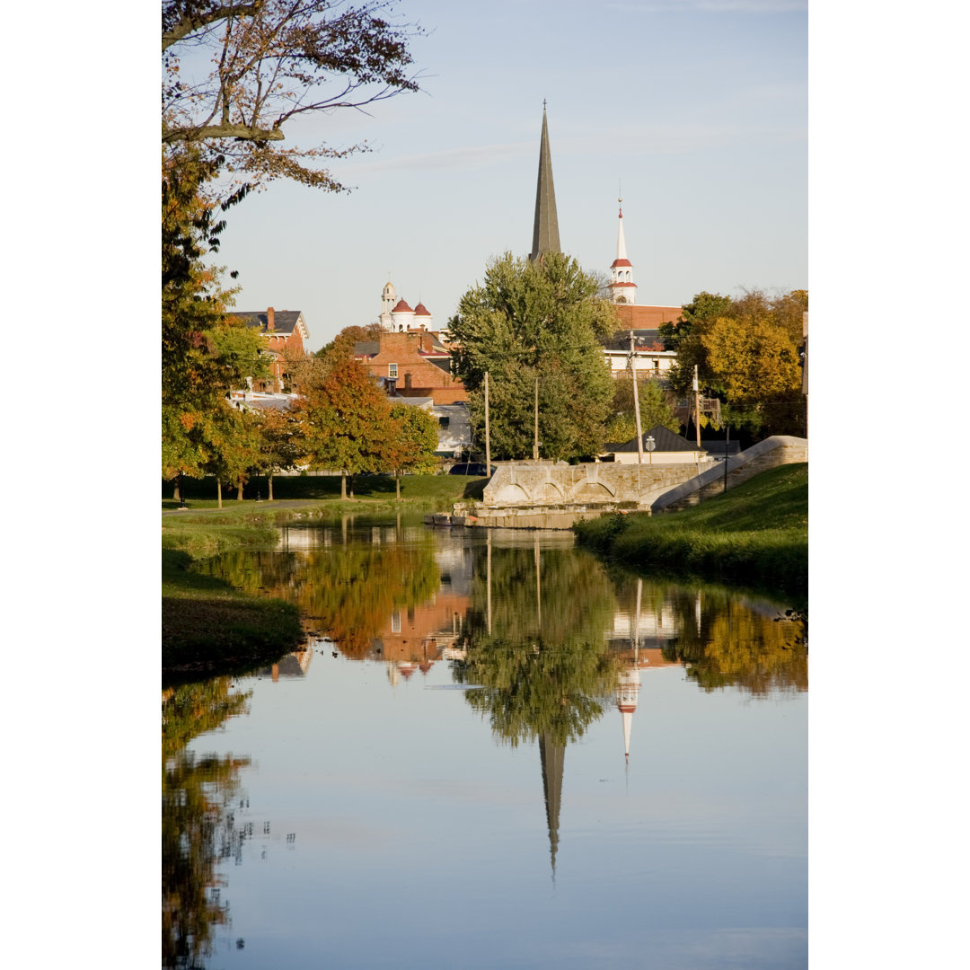 Reflexionen an einem Herbsttag im Steilhang