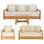 Melrose 4 Piece Outdoor Conversation Set