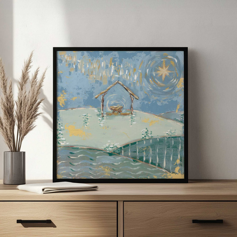 «Bethlehem's Miracle» par Mackenzie Kissell, reproduction d'art, Brun, L 36 x H 36, Impression encadrée