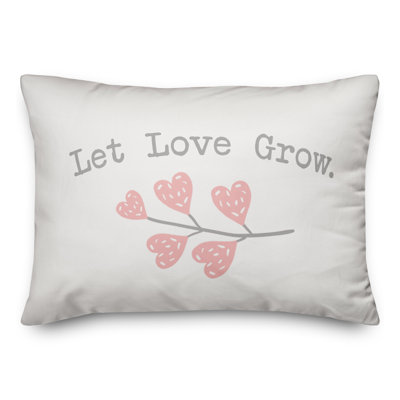 Let Love Grow Throw Pillow