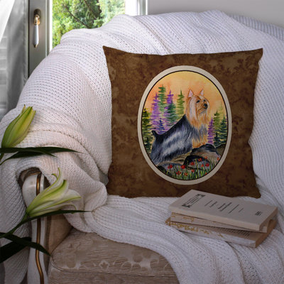 Silky Terrier Outdoor Reversible Throw Pillow