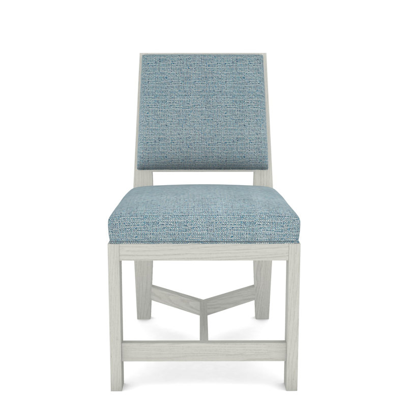 Thom Filicia Home Upholstered Back Side Chair, Tuck Cobalt, Navajo