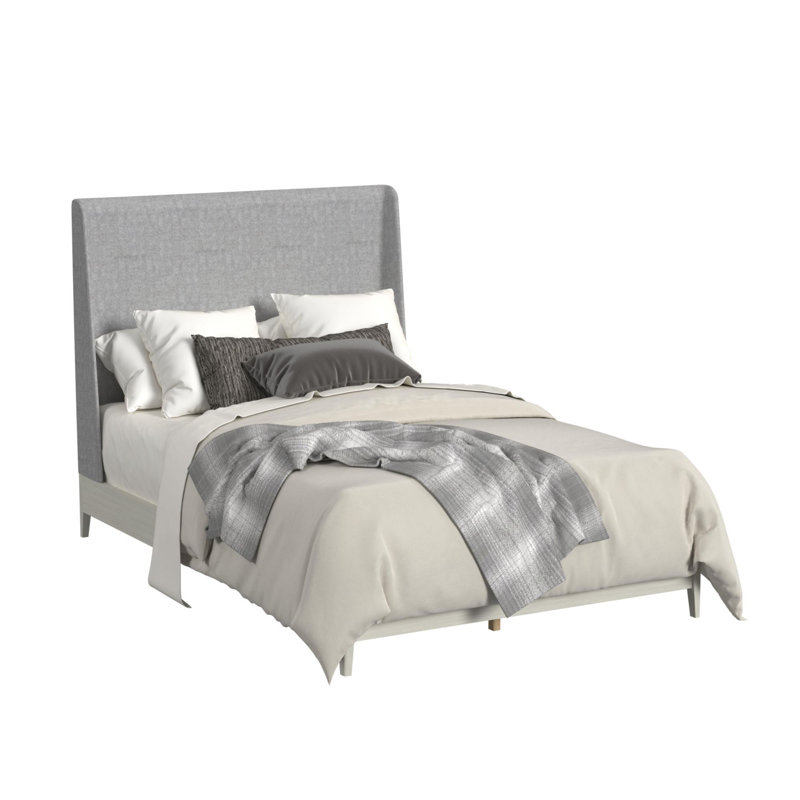 Lit en amande gris clair Picket House Furnishings Clare UPH, Double