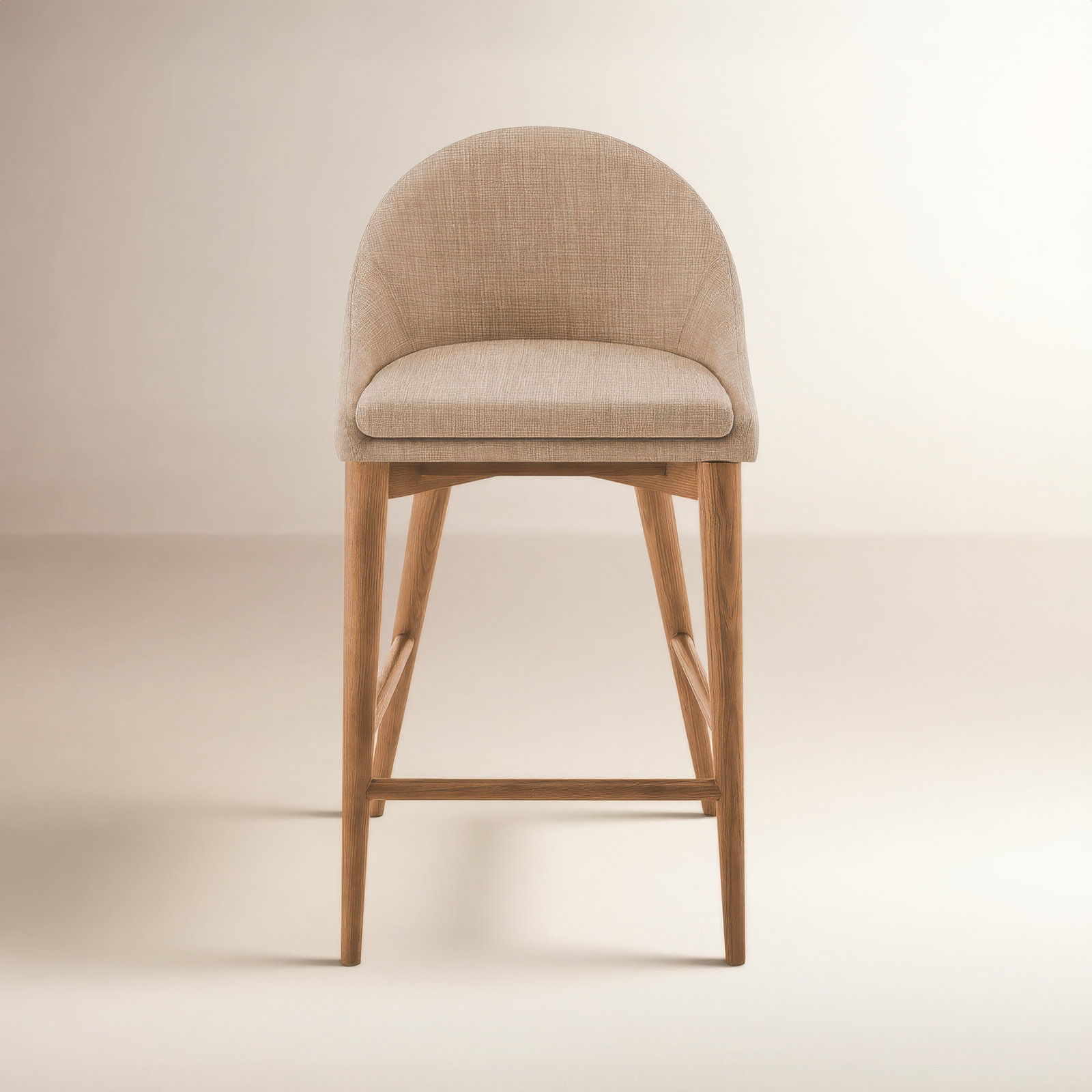 Prescott Counter & Bar Stool, Tan, Counter Stool (26.4" Seat Height), Walnut Brown
