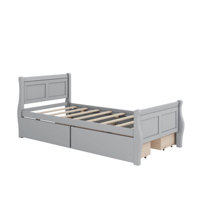 Chavonna Twin Size Wood Platform Bed with 4 Drawers and Streamlined Headboard & Footboard -  Alcott HillÂ®, 9CCB7AA4CFC246E38FAA819D29A008FF