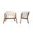 Kawamura Liston 32.8'' Wide Barrel Chair