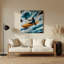 Art mural gris en métal Sports Kayayak-1476452050