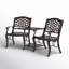 Banc tête-à-tête en fonte d'aluminium Antn