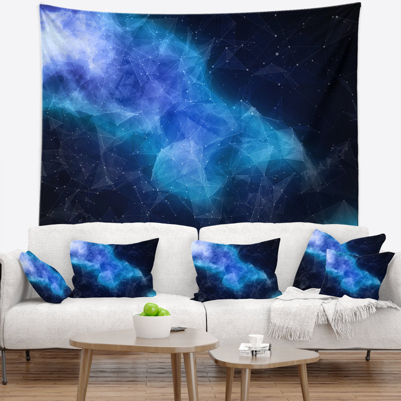 Tapisserie «Blue Nebula in Cosmos», H 50 po x l 60 po