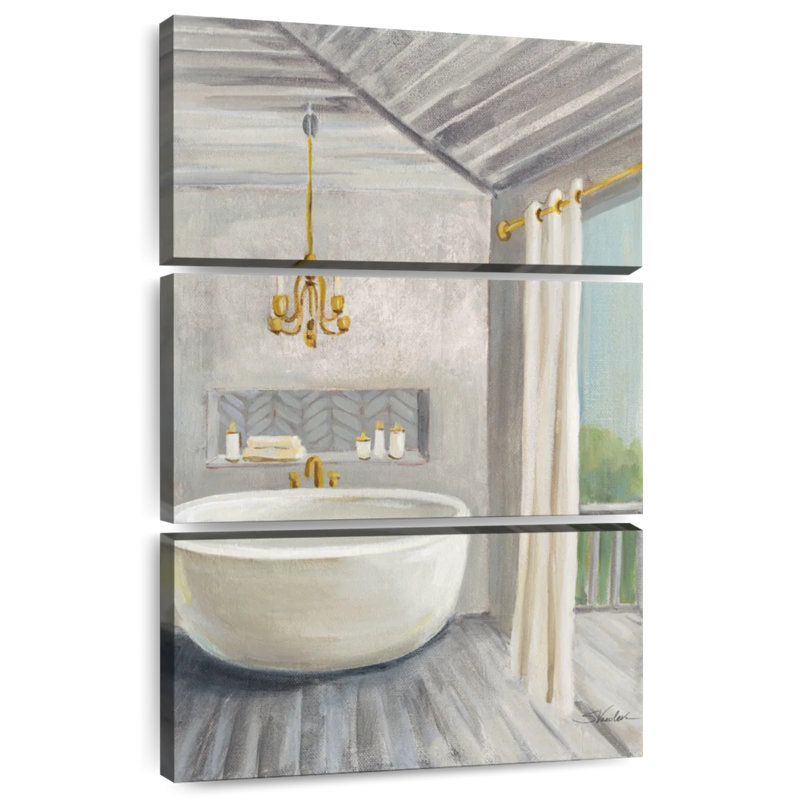 Kerrick Attic Bathroom II - Bois gris, H 32 po x l 20 po