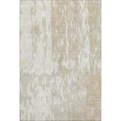 Premium Machine Washable Prisco Beige Rug