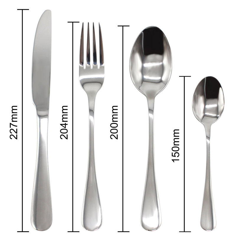 Harrod 16 Piece Cutlery Set, Service for 4, Silver