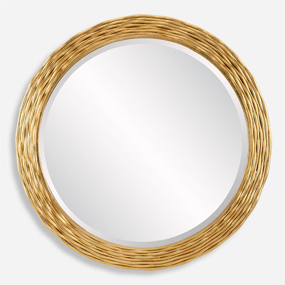 Noyale Gold Round Mirror