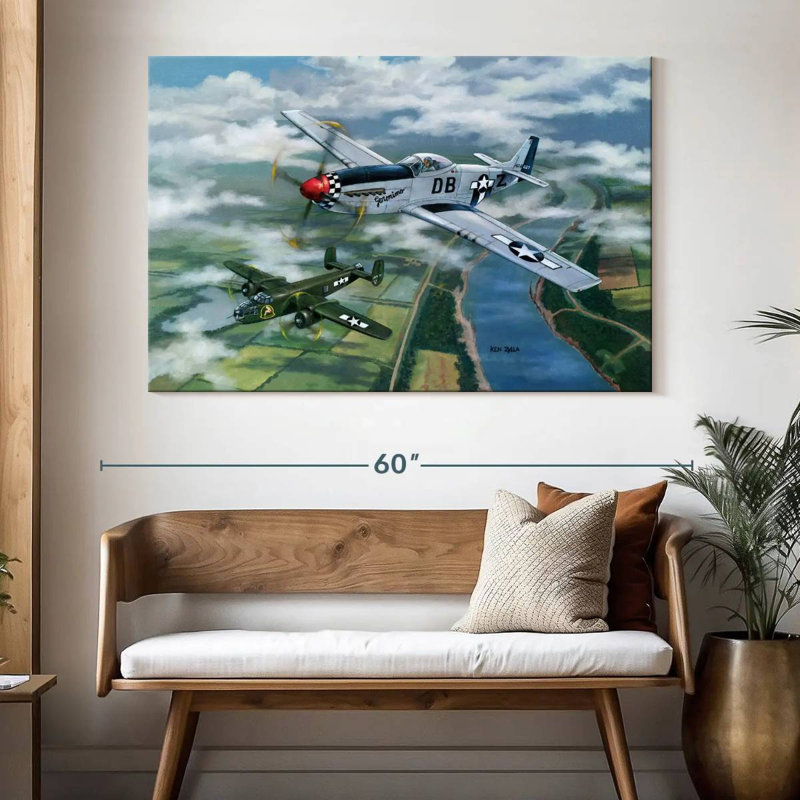 Fighter And Bomber, 34" H x 51" W