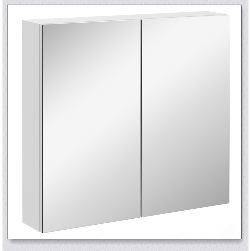 Armoire de salle de bain en panneau de fibres à densité moyenne avec rangement, conception murale peu encombrante pour les salles de bain modernes
