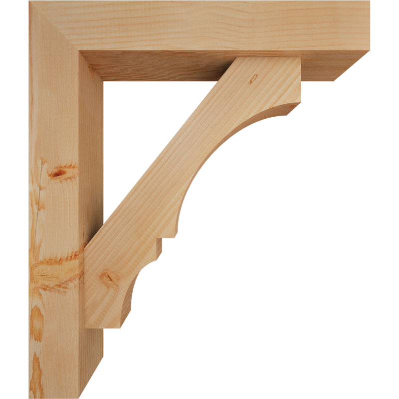 Support de bloc Balboa avec entretoise décalée, 28 x 24, Sapin Douglas de l 5 1/2 po (lisse)