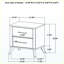 Table de chevet 2 tiroirs Natural Pine