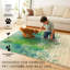 Tapis bleu sarcelle Hazel-701536643