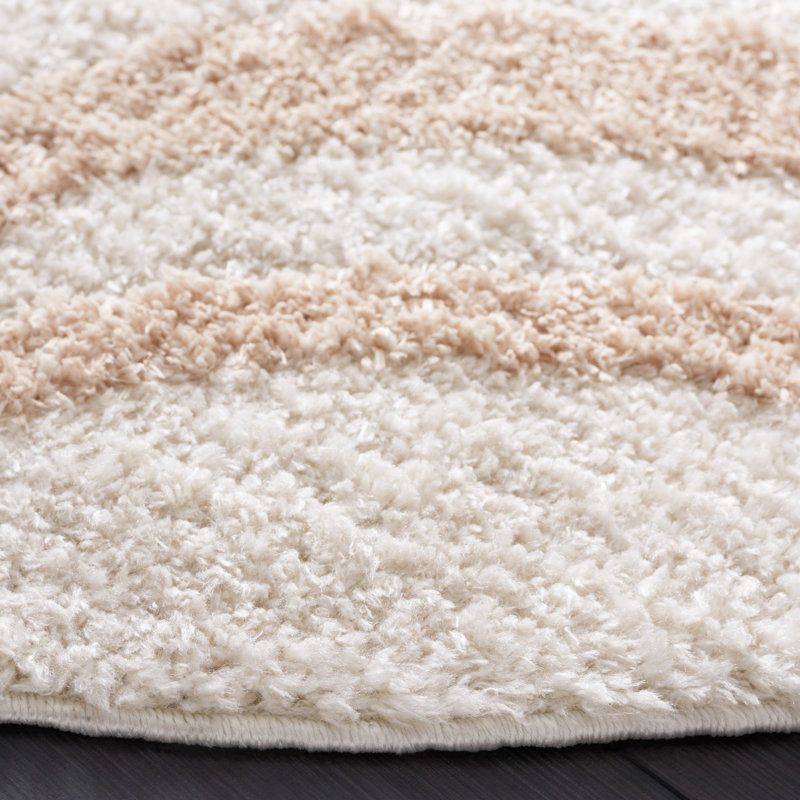 Tapis abstrait performance Norvège, Rond 6 pi 7 po