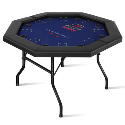 Table de poker pliable à 8 joueurs pour 8 joueurs Rioloiuy