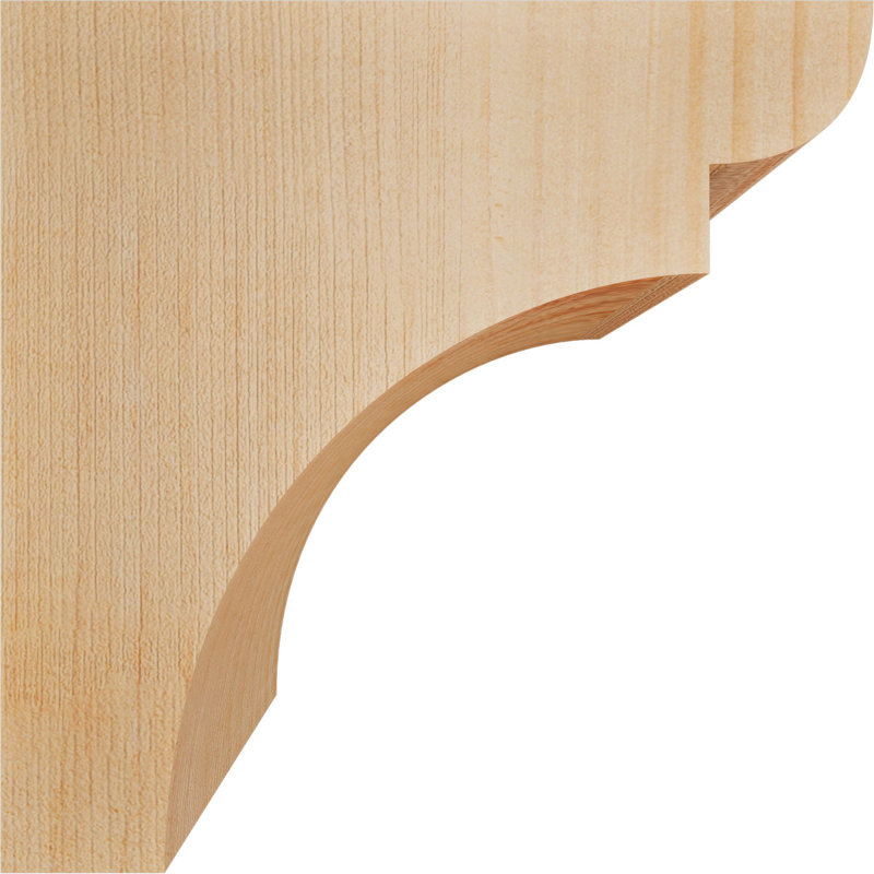 Yorktown Corbel, H 6 po x l 3,5 po x P 6 po, Sapin de Douglas, Lisse