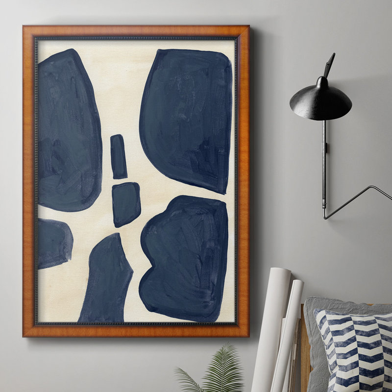 Toile encadrée de qualité supérieure Blue P pièces II - prête à être accrochée, H 36 po x l 24 po