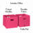RiverRidge Kids 2pc Fabric Collapsible Storage Cube Organizers with Handles for Playroom Organization-1747185070