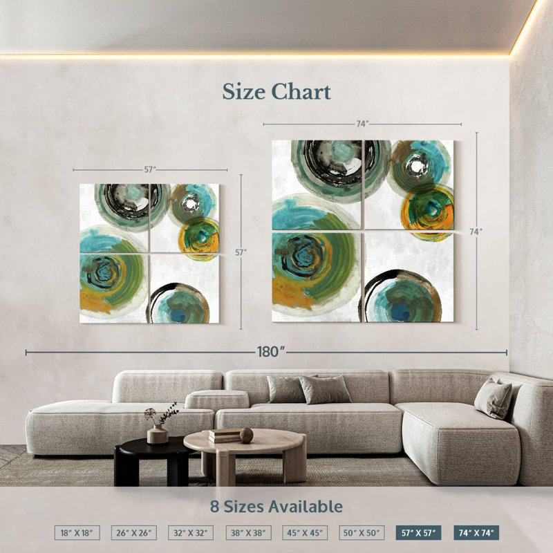 Avery Spirals II, 57'' H x 57'' W