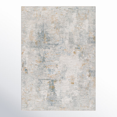 Propes Abstract Grey Area Rug