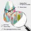 Horloge murale 3D abstraite rose-181734945