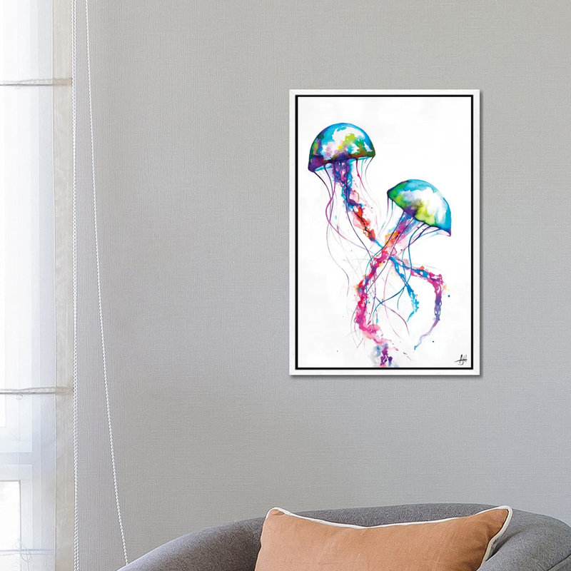 Marc Allante - Print on Canvas, 152.5 cm H x 101.5 cm W, White Floater Framed