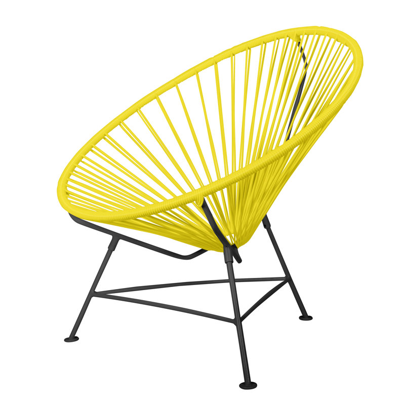 Méridienne Innit, Jaune lime / noir