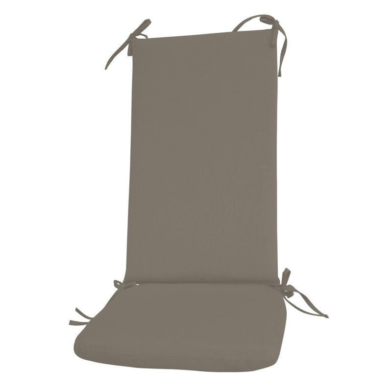 Sunbrella Outdoor Rocking Chair Back Cushion, Spectrum Graphite Sunbrella® Plainweave