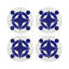 Sous-verres en cuir Constellations