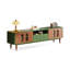 Meuble télé moderne en bois manufacturé vert-1542309249