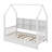 Wooden Twin Size House Bed With Trundle-948322880