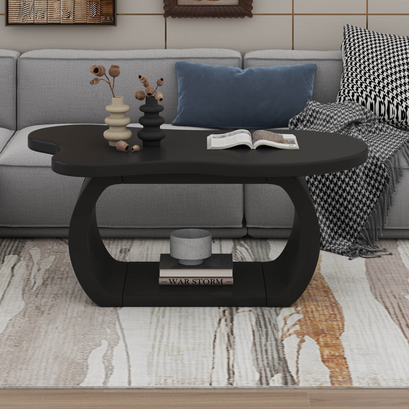 Table basse moderne Modern Cloud, Noir